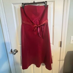❤️NWT Ann Taylor Red Silk Dress Size 8 Petite❤️